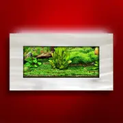 Aussie Aquariums 2.0 Wall Mounted Aquarium - View Silver Stainless Steel