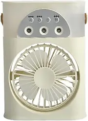 Air Cooler Mini Mobile Air Conditioner Fan Adjustable, Air Cooling Fan and Humidifier with Timer & 7 LED Lights - 4 Fan Speeds Personal Evaporative Coolers (USB charging model)