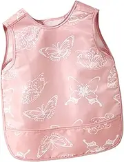 RORPOIR Smock Bib for Sleeveless Feeding Apron for Home Nursery and School Use Durable Easy to Clean for Messy Eaters for Ages