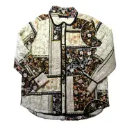NWT Anthropologie Cotton Patchwork Quilted Shirt Jacket XL $190