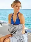 Contemporary Pestemal Blanket Fringed Beach Grey Picnic Out Garden Towel 60X60