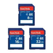 SanDisk 8GB 16GB 32GB Memory Cards SD SDHC Class4 Camera Flash Card