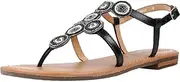 [Geox] Girls' D Sozy S Y Flat Sandal, Cognac, 40 EU