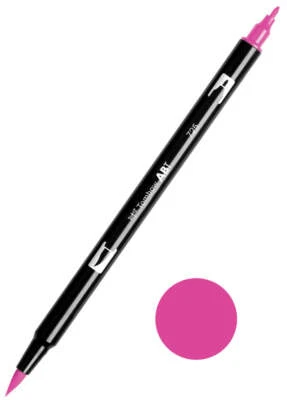 Tombow ABT-725 Rhodamine Red Dual Brush Pen