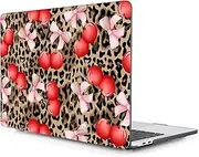 Lepeoac for MacBook Pro 16 inch Case 2019 2020 Release Model A2141, Plastic Hard Shell Cover with Keyboard Cover & Screen Protector for MacBook Pro 16 inch with Touch Bar & Touch ID, Leopard Cherry
