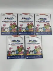 Prang Formerly SunWorks Construction Paper Black 9" x 12" 50 Sheets Lot of 5