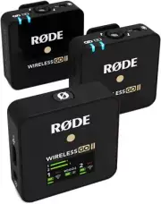 RØDE Wireless Go II Dual Channel Wireless System with Built-in Microphones