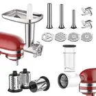 Meat Grinder & Slicer Shredder Attachments for KitchenAid Stand Mixer, Meat G...