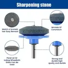 8Pcs Lawn Mower Blade Sharpener Set with 2 Blade Balancer Corundum Drill NXX