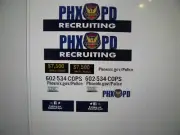 Phoenix Arizona Police Recruiter r Tahoe Decals 1:64 two for one money