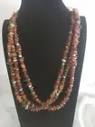 Santo Domingo Randy Garcia 3 Strand Turquoise & Amber Sterling Necklace 64 grams