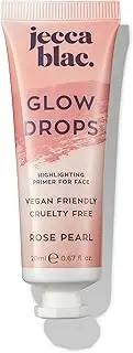Jecca Blac Rose Pearl Glow Drops, Skin Primer, Lightweight Formula for Longlasting Base Makeup, Illuminates and Prepares Skin, Dewy Finish, Gender Neutral and LGBTIQA+ Inclusive Make Up, 20ml