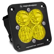 Baja Designs Squadron Sport Driving/Combo Pattern Flush Mount Black LED Light Po