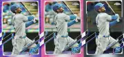 2021 Topps Chrome Update Base + Purple + Pink+ Refractors Michael Taylor LOT