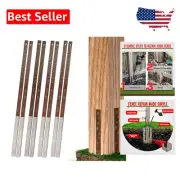Pack of 8 Easy Fence Post Repair Stakes - Quick Fix for Damaged Wood Posts