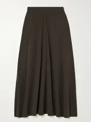 [TOTEME] TOTEME - Stretch-jersey Midi Skirt - Brown - small small Brown
