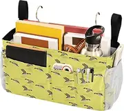 Caddy For Bedside Hanging Storage Bag for Home, College, Dorm, Bunk/Hospital Bed, Crib Bed Rails Canada Geese Cartoon