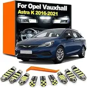 13Pcs LED Bulb Interior Dome Trunk Light Kit, For Vauxhall Opel Holden Astra K OPC GTC Tourer 2016 2017 2018 2019 2020 2021