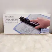 Brookstone Portable Document Photo Scanner NEW Fast Color Scan incl USB