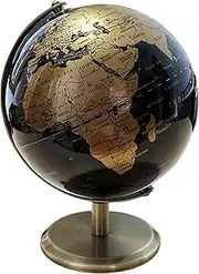 Globe Black & Gold 20cm For Home & Office | World Map Globe For Kids And World Globes For Adults | Globes of Earth For Knowledge & Decoration | Ideal Map of The World For All