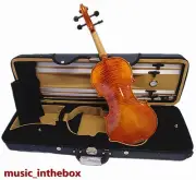 Good Quality 4/4 Nice Violin+Octagon Stick Bow+Rosin+Square Case/Free string set