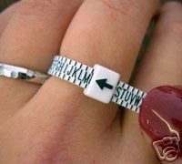 100 x RING FINGER SIZER - MEASURE YOUR FINGER RING SIZE