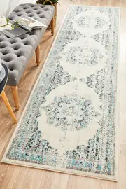 Abode Rug Culture Off White Bohemian Transitional Runner Rug
