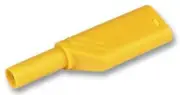 SAFETY, PLUG, 4MM, YEL, MLN, Banana Test Connectors 934099103