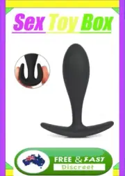 anal butt plug but sex toy sextoy silicone anus ass au 2 easy insertion pull pin