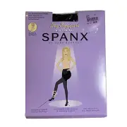 SPANX Leg Support Pantyhose Control Top Sheer Energizing Size E Black NIP NWT