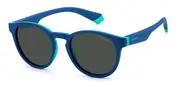 Polaroid PLD 8048/S Polarized Kids 465/M9 Kids' Sunglasses Blue Size 45