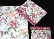 Amelia Shabby Floral Colorful Pink Yellow Green Velour Hand Towel NWT DISC