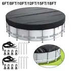 Adequate Sunlight Absorption with Black Round Solar Pool Cover in Sizes