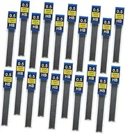 HOODANCOS Smooth Writing 20 Packs of Mechanical Pencil Leads 0.5mm Erasable Architecture School Office Supplies