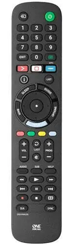One for all Remote to Suit Sony TV with NET-TV UE-URC4912 Model