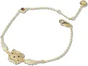 [FEATUR] Ladies Jewellery Gift,Silver Bracelets for Womens,Charm Bracelet, 925 Sterling Silver Bracelet Men's and Women's Year Simple Design Hand Jewelry Tiger Year Bracelet Gold