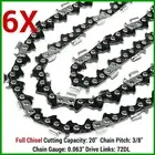6X CHAINSAW CHAIN FULL CHISEL 3/8 063 72DL FOR 066 MS660 034 038 STIHL 20" BAR