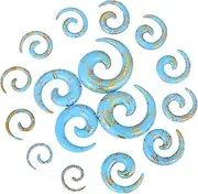 [YOFANST] 8 Pairs UV Acrylic Spiral Snail Tapers Ear Stretching Kit 12G-1/2 inch