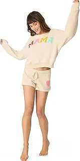 [PJ Salvage] P.J. Salvage Women's for The Mama's Long-Sleeve Sleep T-Shirt, Oatmeal, X-Small