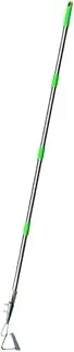 Leefasy Weeding Tool for Garden, Long Handle Hoe for Cultivation, Heavy Duty Scraping Weeder, 4 poles