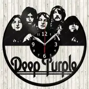 Deep Purple Vinyl Record Wall Clock Decor Handmade 2243