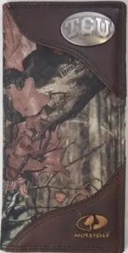 ZEP-PRO Texas Christian University TCU MOSSY OAK Camo WALLET TIN GIFT BOX