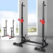 BLACK LORD Adjustable Squat Rack Stand Multi-Station Home Gym Workout Fitness Multi Exercise Strength Training Equipment