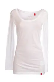 Ess Plain Scoop L/S Top--EDC-44Q735