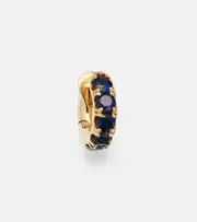 [Spinelli Kilcollin] Spinelli Kilcollin Mini Macro Hoop 18kt yellow gold single earring with sapphires One Size yellow