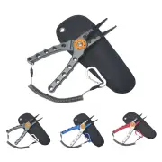 ZANLURE Fishing Pliers Line Cutter Split Ring Multi-Purpose Cutter With Coiled Lanyard Buckle Tool For Outdoor Saltwater