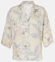 [Dries Van Noten] Dries Van Noten Floral shirt AU 12 white