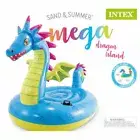 Intex Inflatable Mega Dragon Island Ride-On Pool Float BIG New RARE SHIPS FAST!