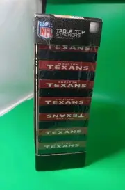 NFL Football Houston Texans Table Top Stackers Game (Similar to Jenga)