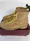 OFF WHITE c/o Virgil Abloh Dr Marten Suede Boots, Sand Mns US 10, Wmns US 11